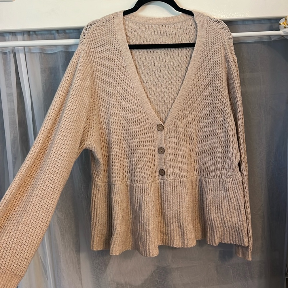 Dusty Rose, knitting long-sleeve top